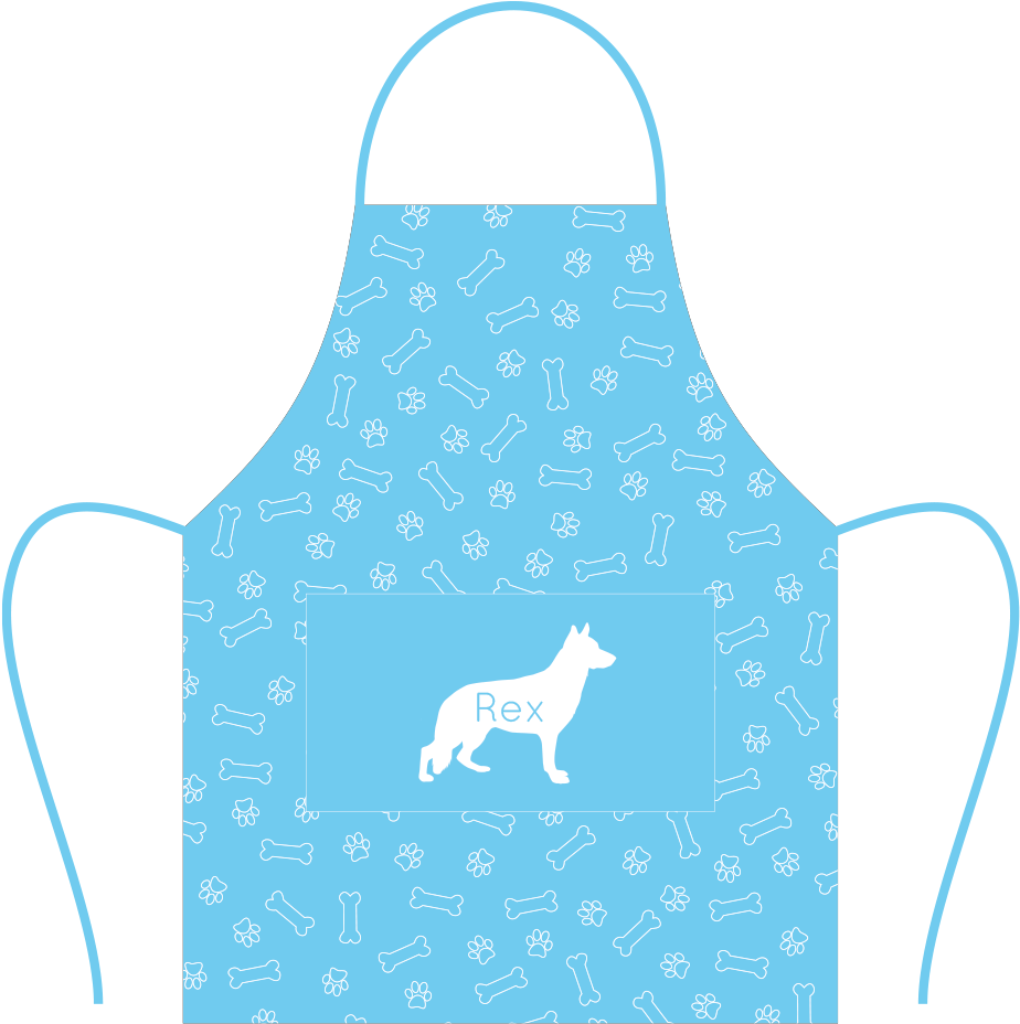 German Shepherd - Apron - Light Blue - Labrador Retriever (1000x1000), Png Download