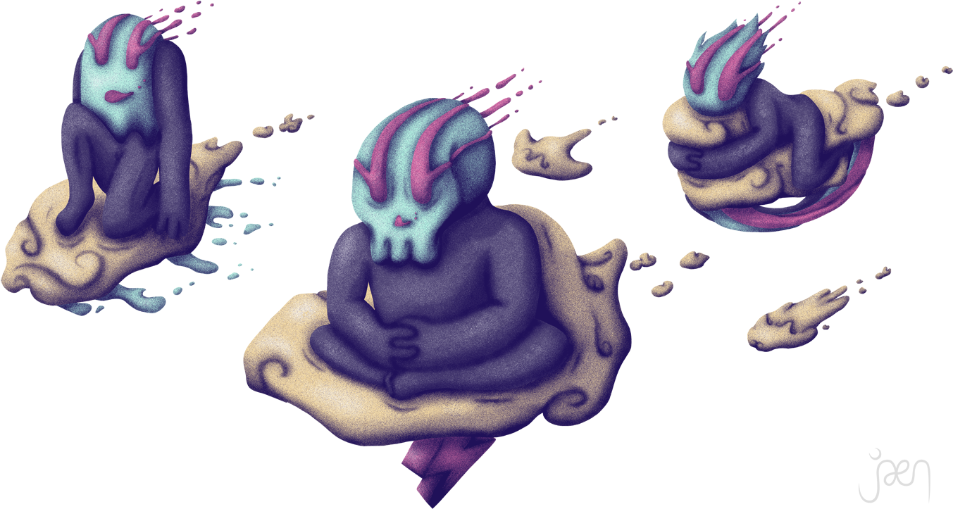 Ghost Riders In The Sky Available As Art Prints, Clothes - Illustration (1400x776), Png Download