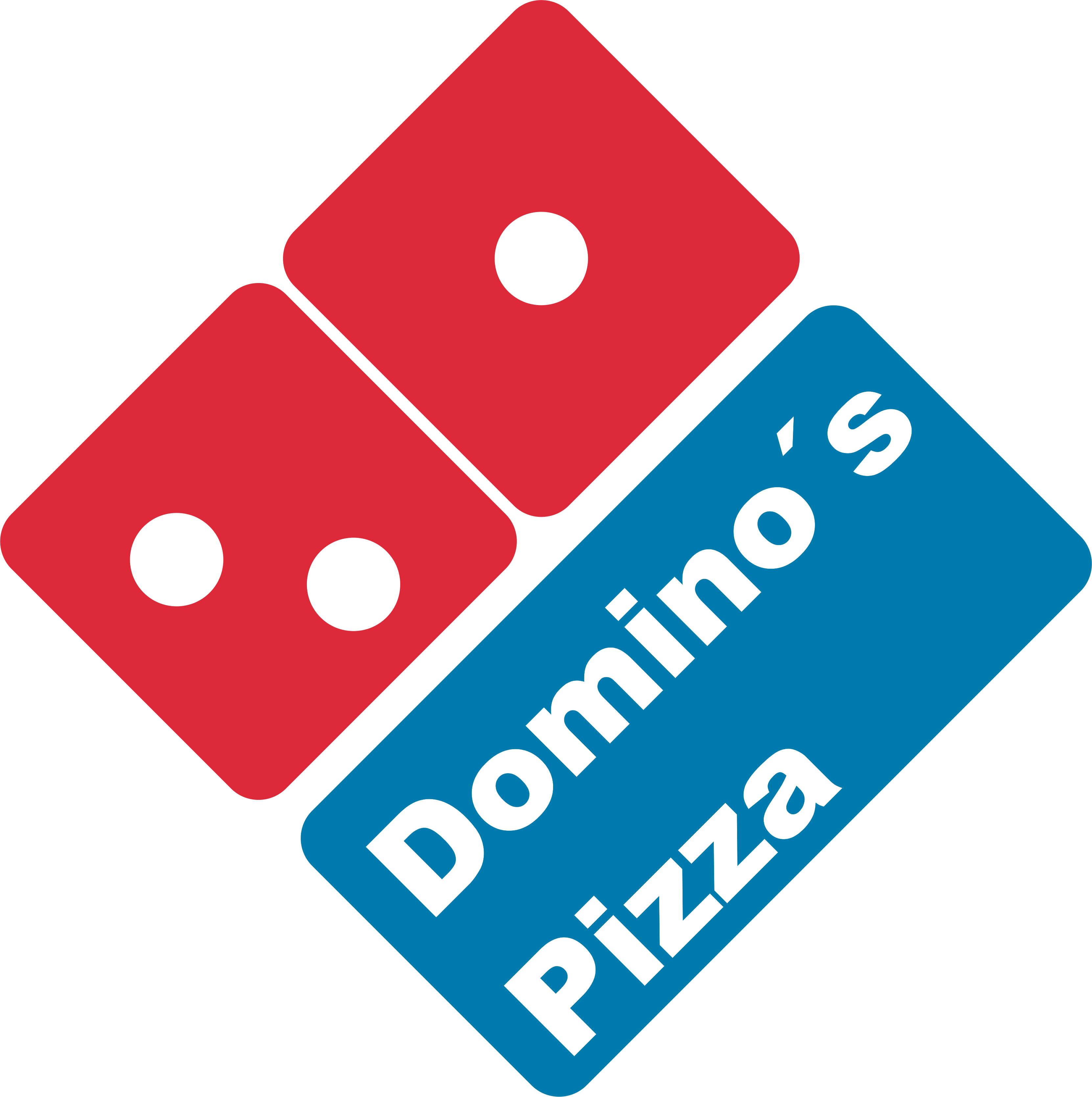 Free Domino's Logo Png - Dominos Pizza Logo Png (3323x3337), Png Download