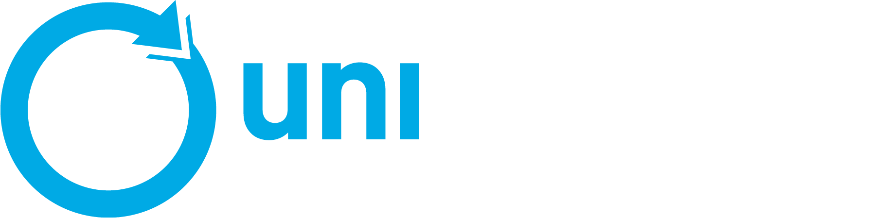 Unistram Logo Heb New White-2 - Netanya (1795x449), Png Download