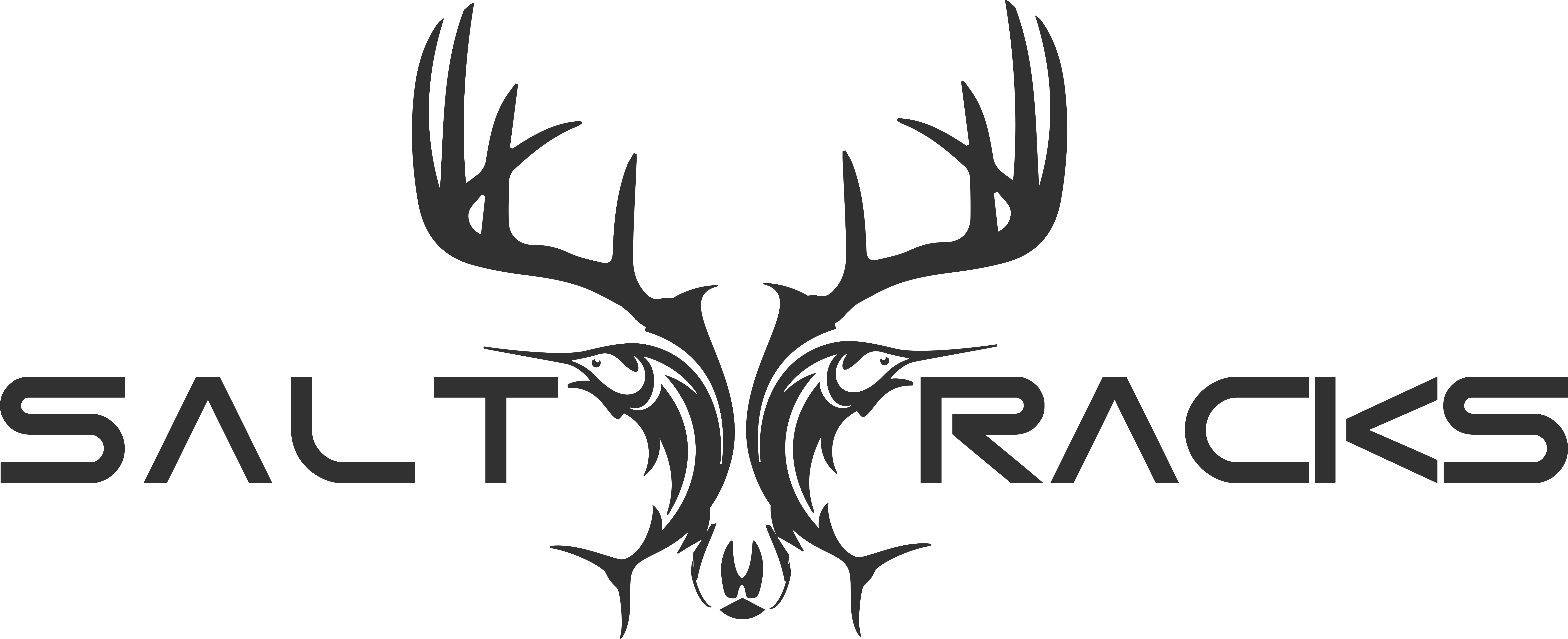 Saltracks Logo Small Saltracks Logo Small Saltracks - Black Deer Antlers Mount Shower Curtain (8232x3248), Png Download
