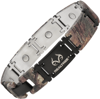 Realtree® Camo Black Magnum Magnetic Bracelet - Bracelet For Men Png (360x360), Png Download