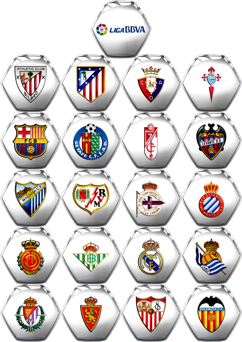 Check Out This Picture Of Soccer Teams From The Liga - Bbva Soccer Teams (800x1150), Png Download