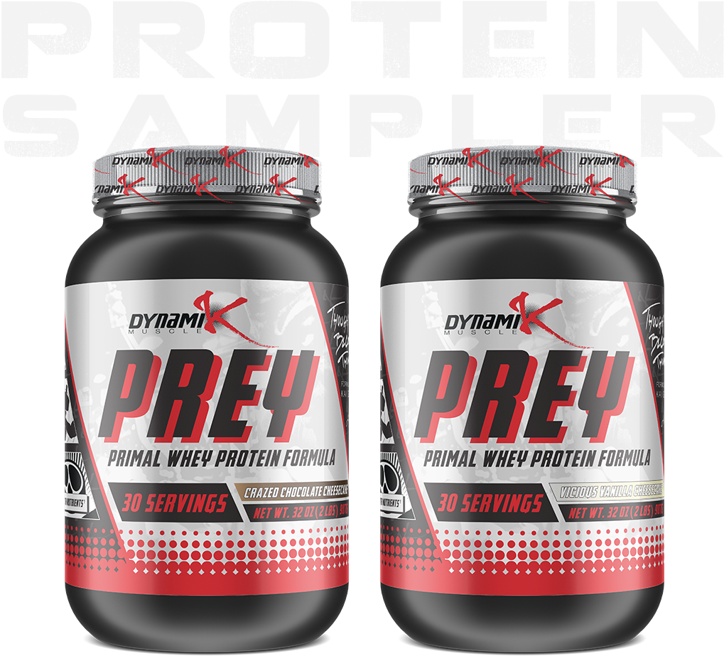 Prey Protein Sampler Set - Dynamik Muscle Prey - 5 Lbs. - Vicious Vanilla Cheesecake (1080x1080), Png Download