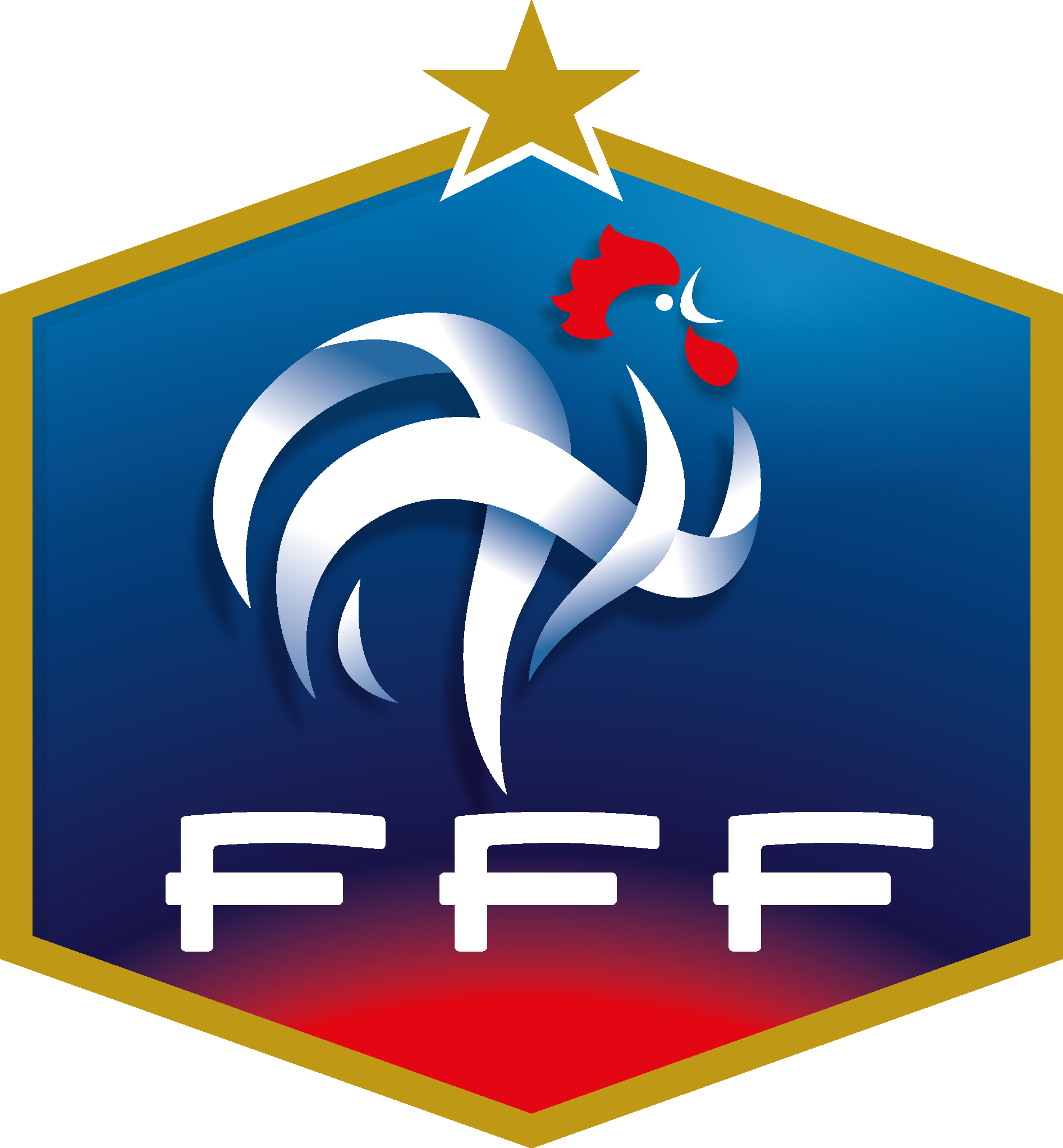 French Football Federation & France National Football - France National Football Team Logo (1894x2046), Png Download
