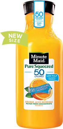 Minute Maid Pure Squeezed Light Orange Juice (270x480), Png Download