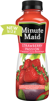 Strawberry Passion - Minute Maid Strawberry Passion (270x480), Png Download