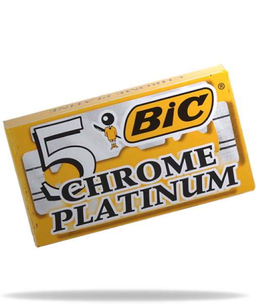 Bic Chrome Platinum Double Edge Razor Blades - 100 Bic Chrome Platinum Top Quality Stainless Steel (800x800), Png Download