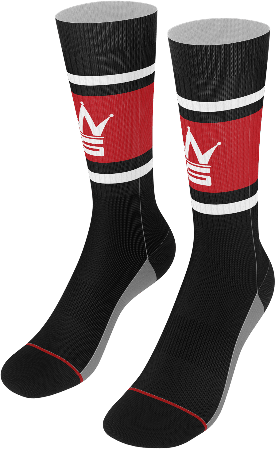 Crown Logo Black Socks Crown Logo Black Socks - Sock (1600x1600), Png Download