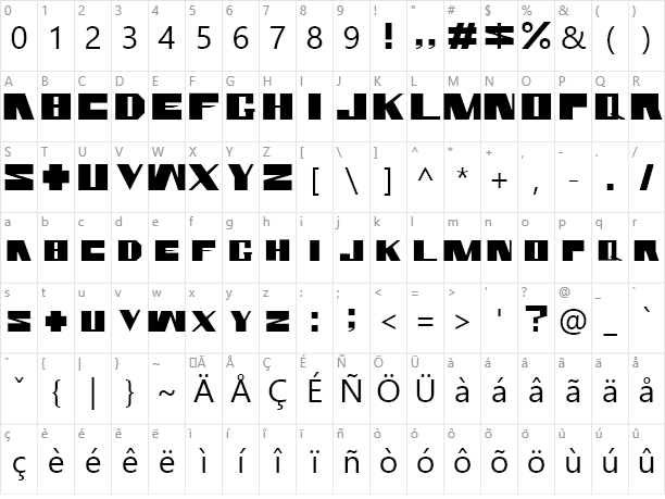 Example Rammstein Character Map - Aliens Font (612x459), Png Download