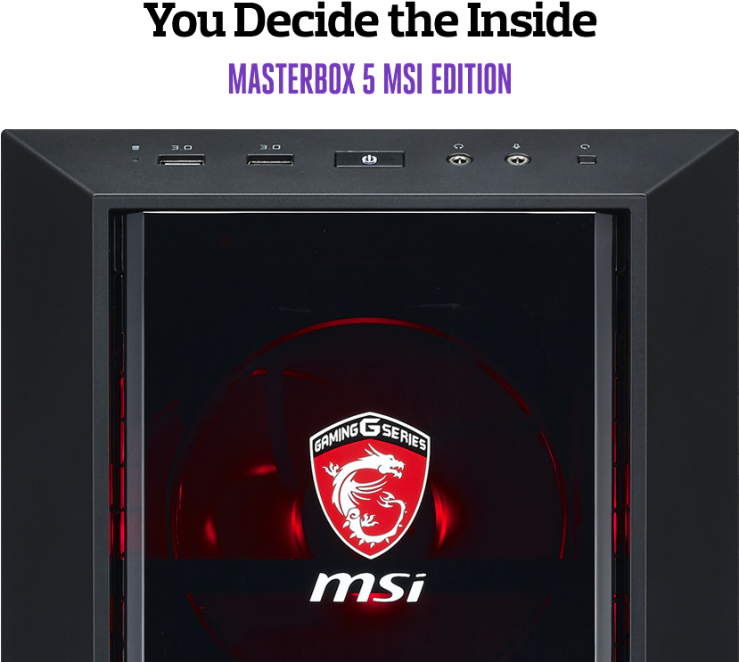 Cooler Master Masterbox 5 Msi Edition Atx (860x790), Png Download