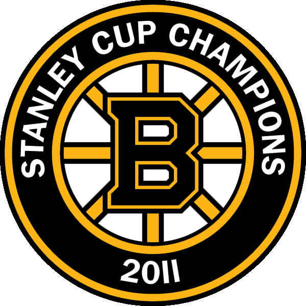 2011-champs - Boston Bruins Black Logo (600x600), Png Download