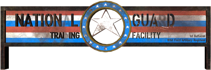 Fo4 National Guard Sign - United States National Guard (934x332), Png Download