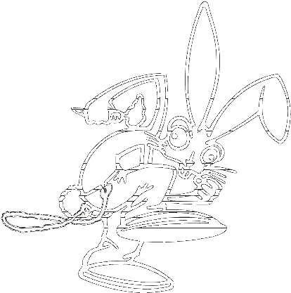 Blink 182 Bunny - Blink 182 Bunny Black And White (433x436), Png Download