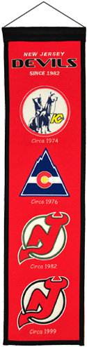 Nhl New Jersey Devils Heritage Banner (500x500), Png Download