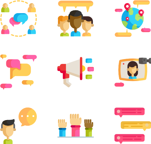 Discussion - Discussion Color Icon (600x564), Png Download