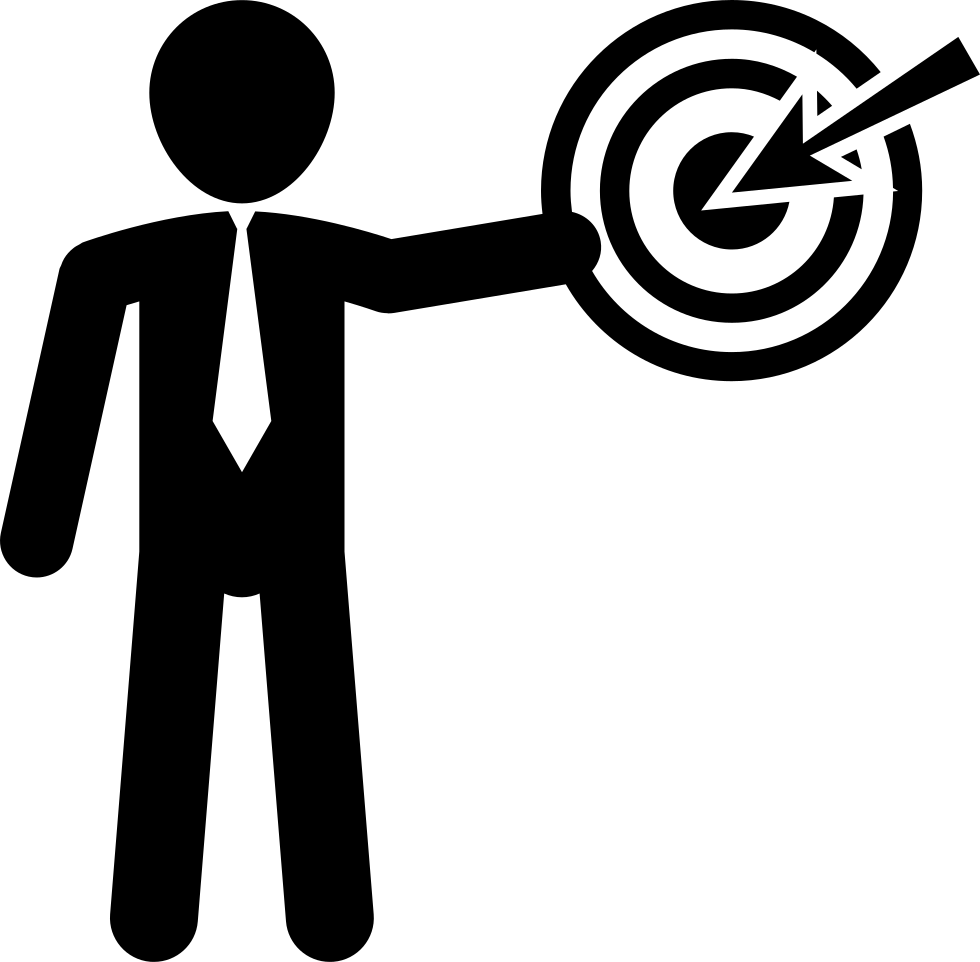 Businessman Presenting A Discussion With Circular Target - Teacher Empowerment (980x962), Png Download