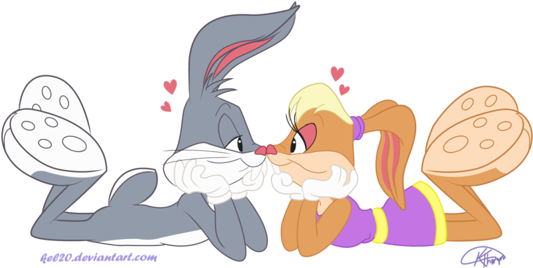 Bugs And Lola Favourites By Da-wabbit On Deviantart - Love Looney Tunes Bugs Bunny And Lola (800x425), Png Download