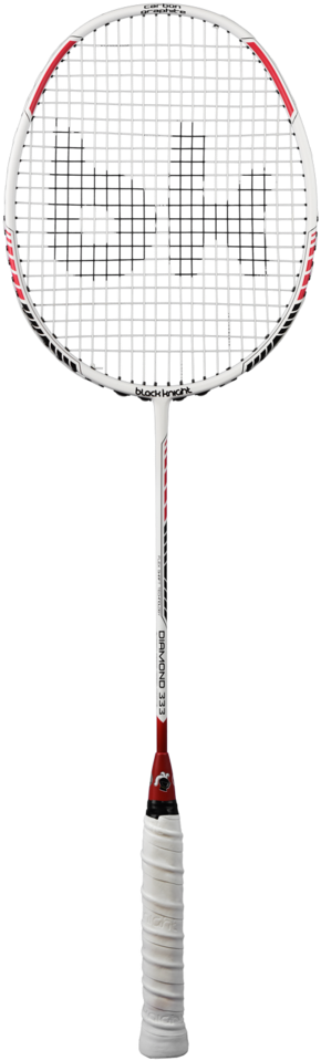 Black Knight Diamond 333 Strung Badminton Racket - Badminton (394x1051), Png Download