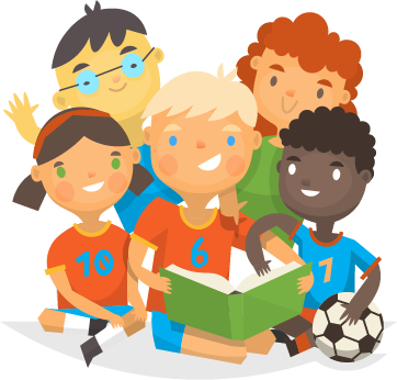 Read To Children In Schools - Calgary Reads (362x346), Png Download