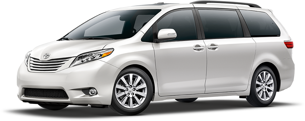 60 New Minivans In Stock - 2019 Toyota Sienna Limited Premium (1088x413), Png Download