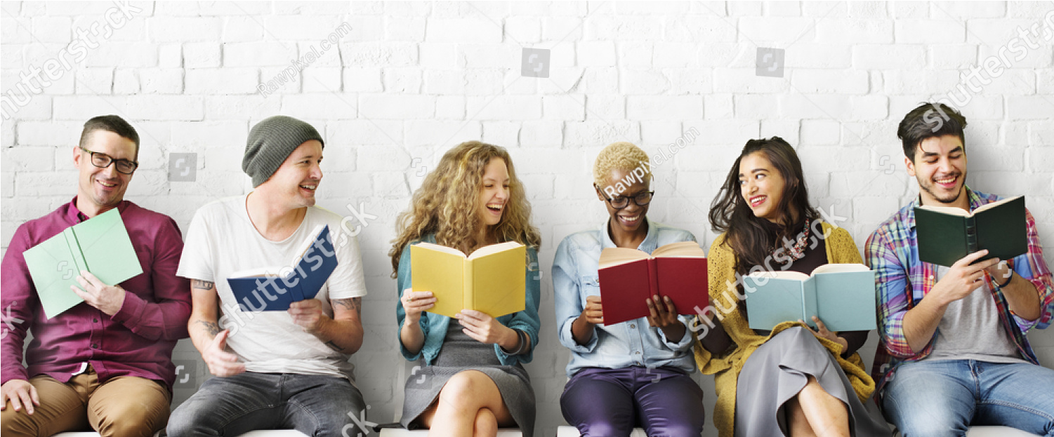 Address - People Reading (1500x1213), Png Download