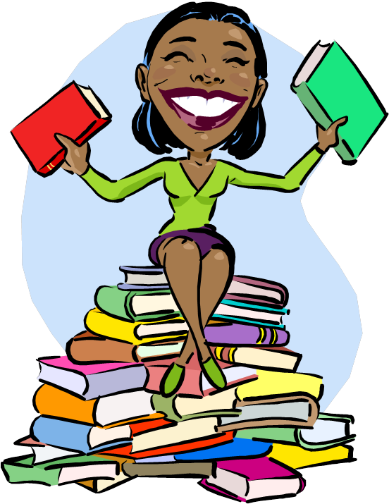 Picture Of Someone Reading A Book Image Group Image - Black People Reading Books (557x728), Png Download