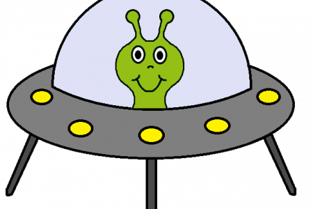 Spaceship Clipart Transparent - Clip Art Space Ship (450x300), Png Download
