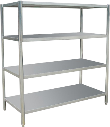 4/deck Stainless Steel Shelves - Stainless Steel Shelves Singapore (575x488), Png Download