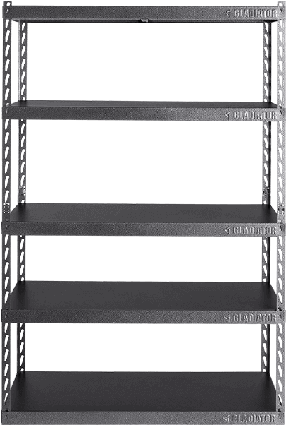 Gladiator Shelving Systems Gladiator Shelving Systems - Png Shelf (405x643), Png Download
