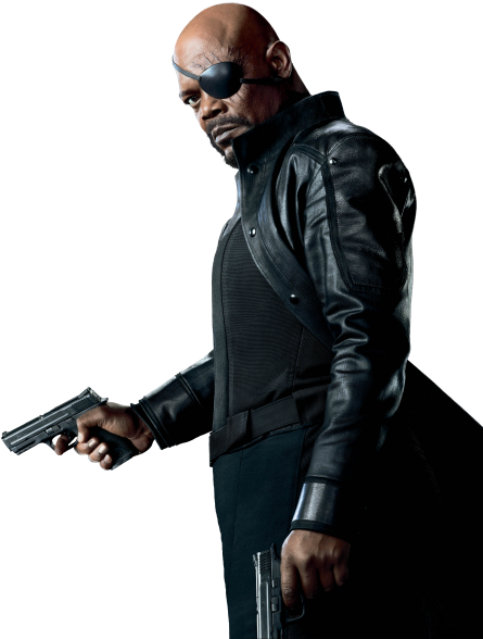 Fury - Nick Fury Avengers Png (458x600), Png Download