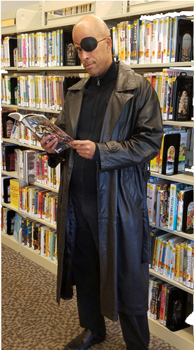 Nick Fury Lives10-18 - Library (800x500), Png Download