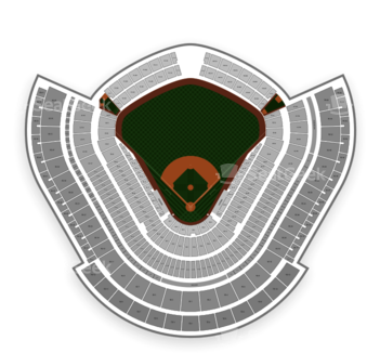 Los Angeles Dodgers At Dodger Stadium Section 16 View - Dodger Stadium (350x350), Png Download