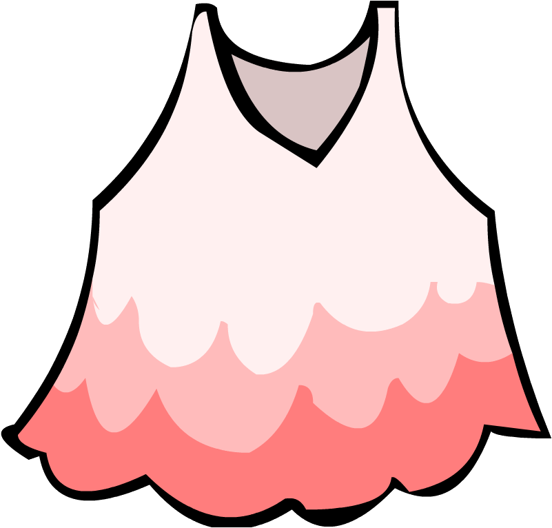Old Pink Dress - Club Penguin Pink Princess Dress (801x766), Png Download