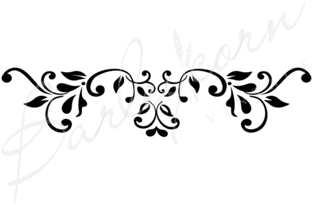 Baroque Flourish Stencil - French Stencil (480x480), Png Download