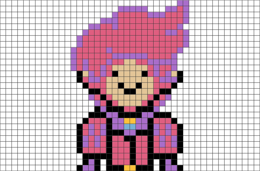 Princess Bubblegum Pixel Art (880x581), Png Download