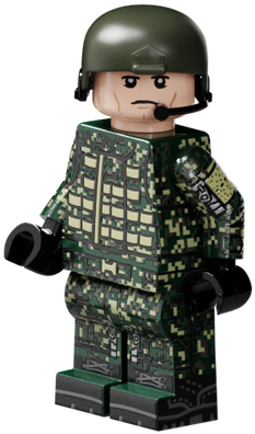 Modern Russian Tanker - Lego Ww2 Pilot (500x500), Png Download