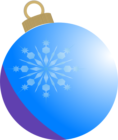 Christmas Ornaments Clipart Snowflake - Christmas Ornament Clip (498x593), Png Download