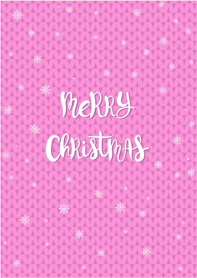 Pink Girl Christmas Background Cartoon Card Psd Source - Christmas Day (1024x1024), Png Download