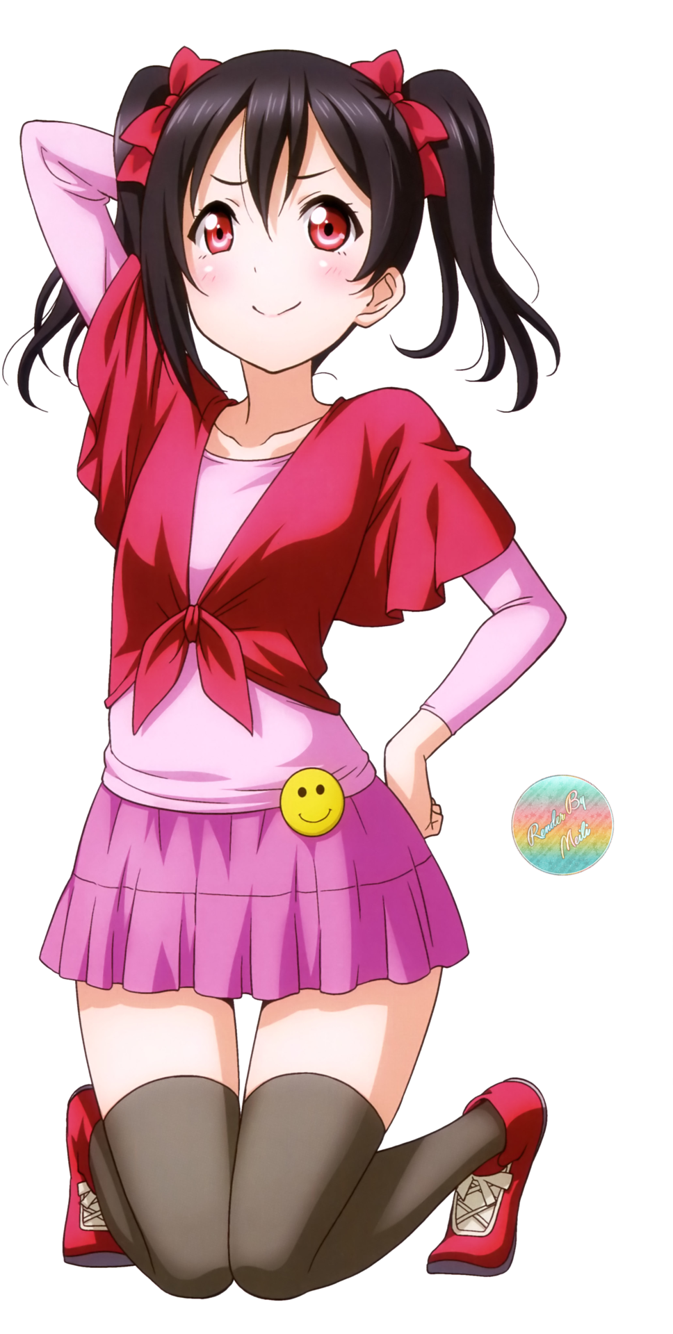 Love Live School Idol Project Nico Render By Meilichan15 - Love Live Nico Art (1024x1919), Png Download