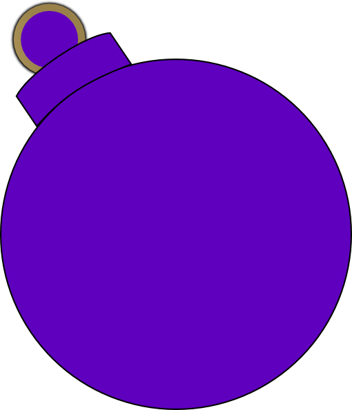 Christmas Postage Stamp Holiday Download Royalty Free - Purple Christmas Ornaments Clip Art (510x595), Png Download