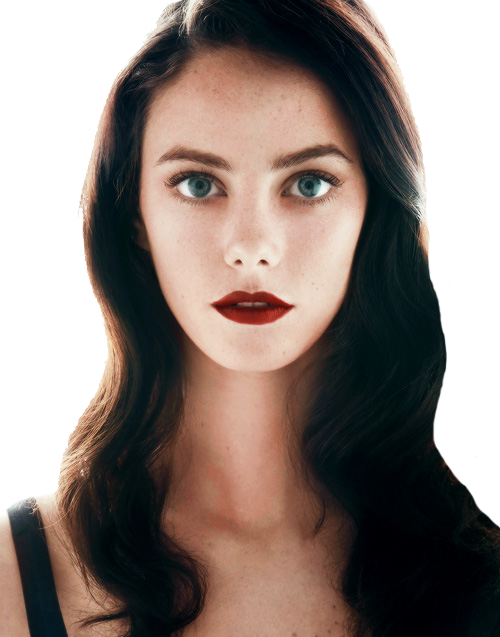 Kaya Scodelario, Skin, And Effy Image - Red Lipstick Dark Hair (500x637), Png Download