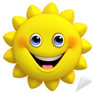 Cartoon Sun 3d Model (400x400), Png Download