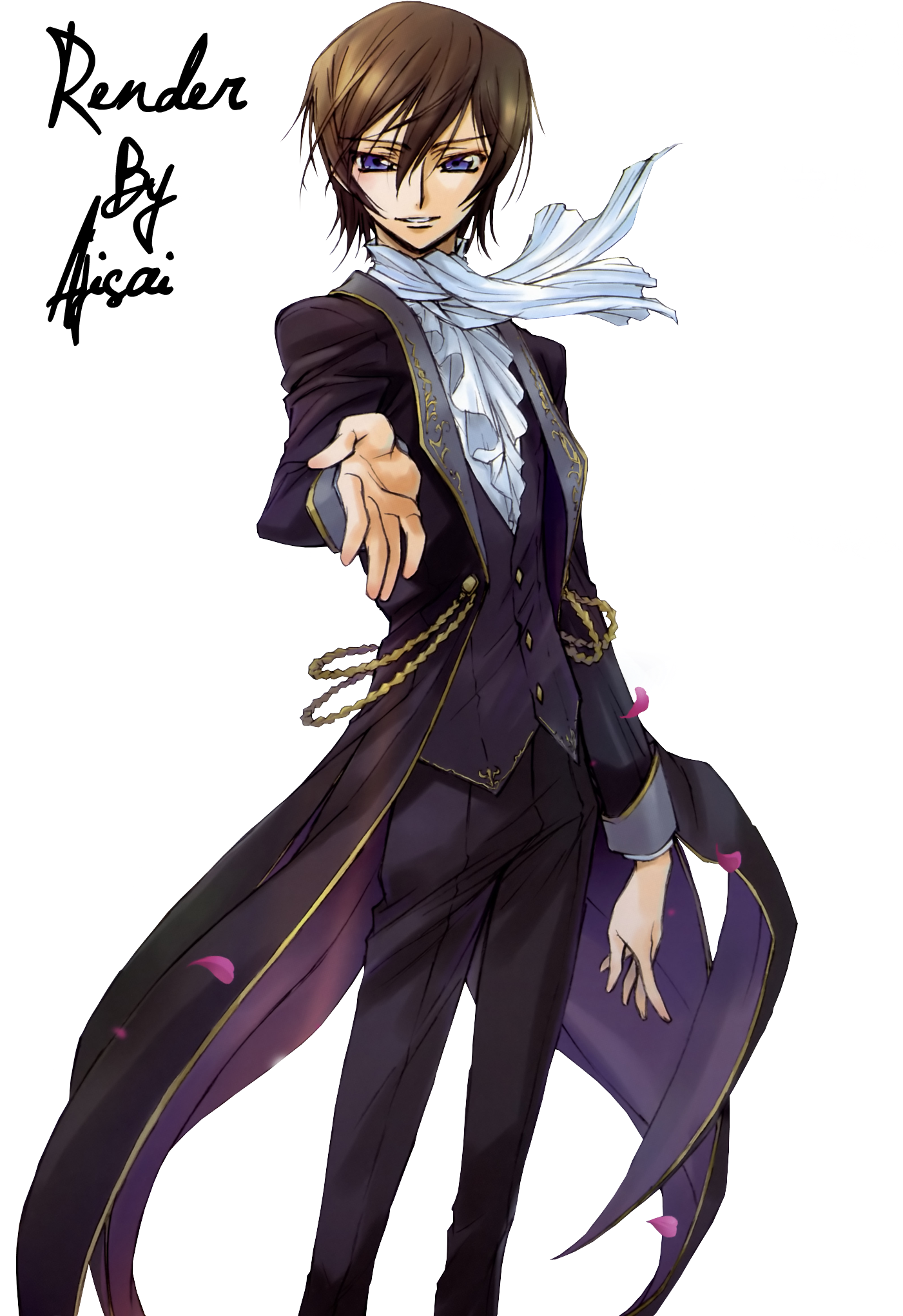 Render Code Geass - Code Geass Lelouch Render (1400x2064), Png Download