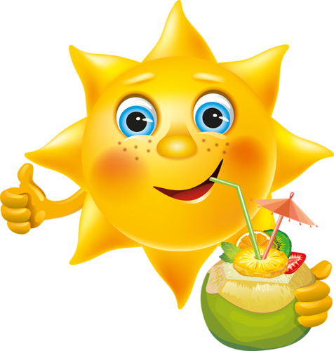 Page 6 Summer Sun, Summer Breeze, Smiley Faces, Cute - Sol Smiley (476x500), Png Download