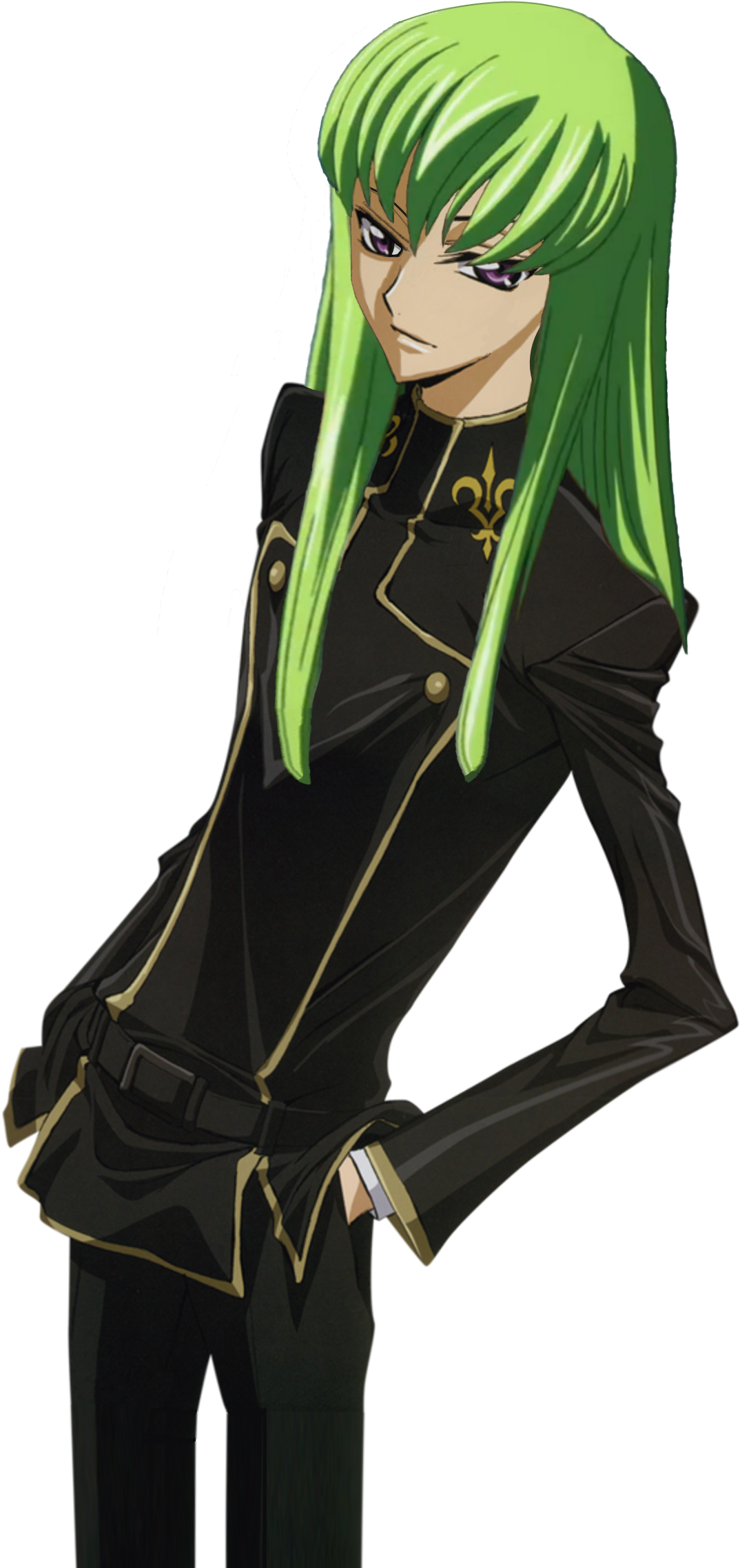I Photo-shopped C2's Hair On To Lelouch The Result - Render (1500x2279), Png Download