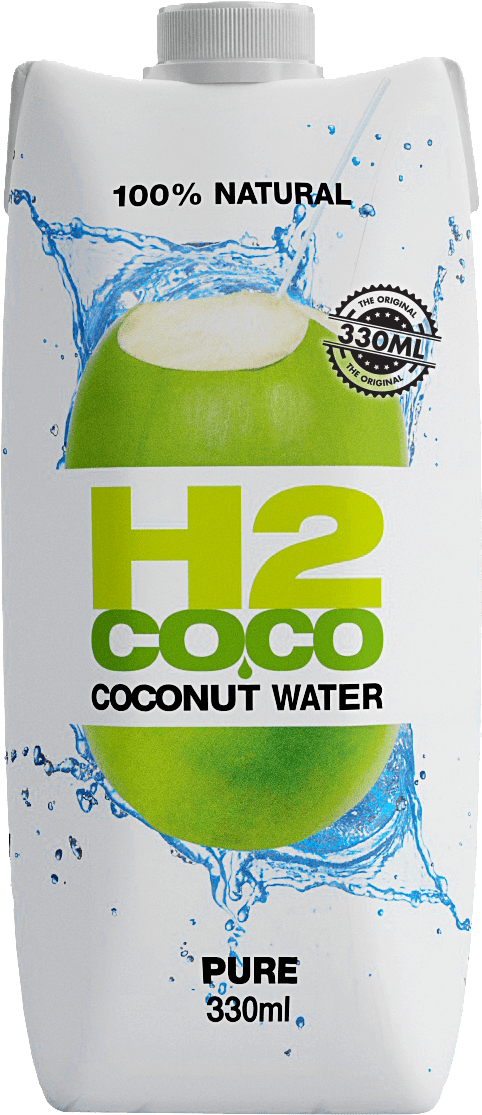 Drinking H2coco Pure Coconut Water Benefits You By - H2coco Pure Coconut Water 330ml (736x1292), Png Download
