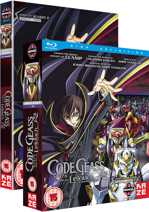 Code Geass Lelouch Of The Rebellion Season - Code Geass Lelouch Of The Rebellion Season 2 Blu-ray (530x795), Png Download