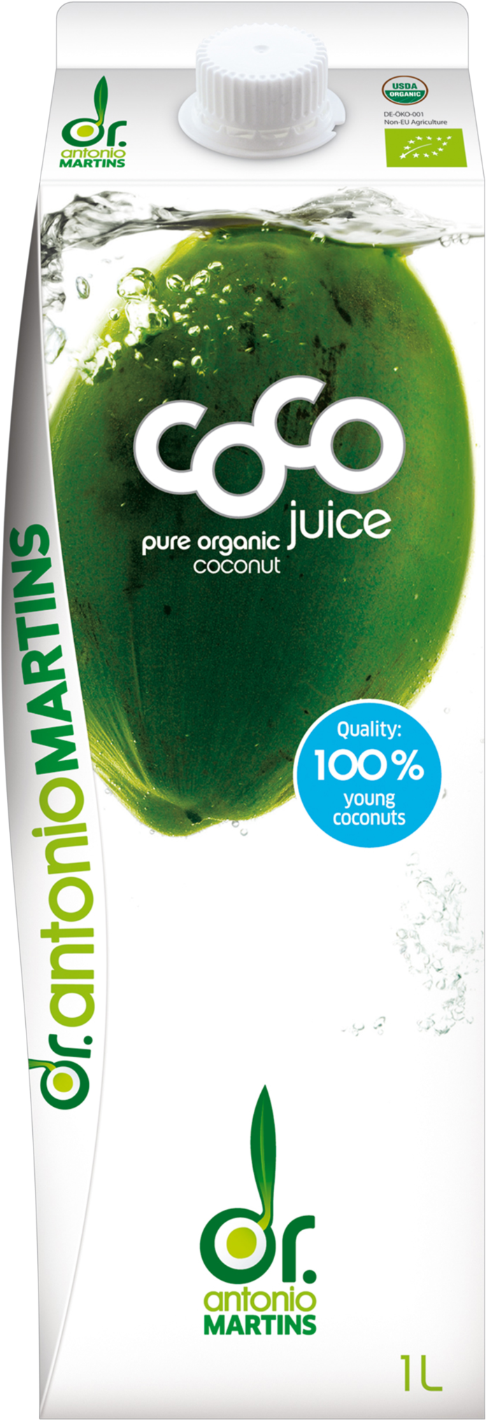 Hugo Le Maraîcher Fruit & Vegetable Juice ← - Dr Martins Organic Pure Coco Juice 1000ml (1 X 1000ml) (800x2161), Png Download