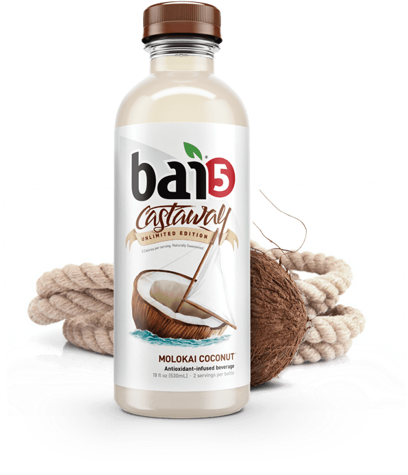 Coconuts For A Cause - Bai 5 Tanzania Lemonade Tea - 12 Pack, 18 Fl Oz Bottles (621x696), Png Download